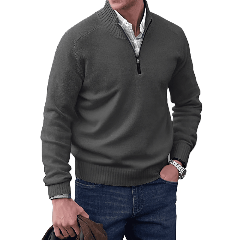 Noah | Eleganter Pullover mit Reißverschluss