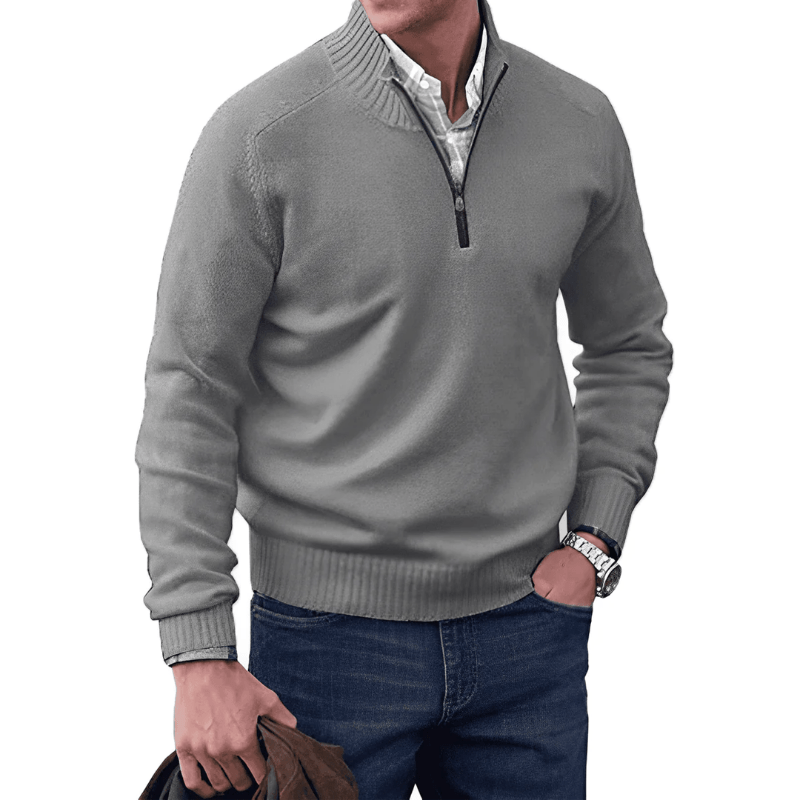 Noah | Eleganter Pullover mit Reißverschluss