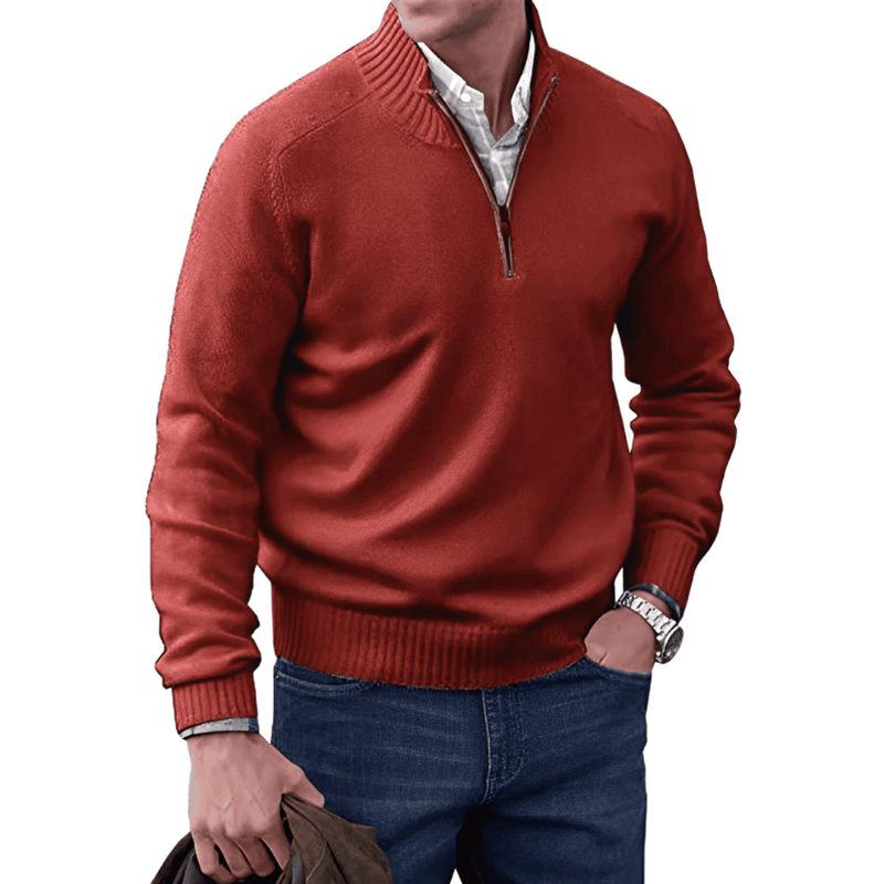 Noah | Eleganter Pullover mit Reißverschluss