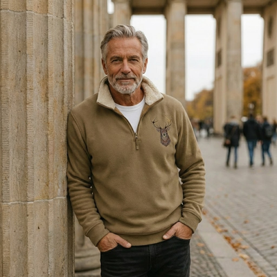 Arthur | Pullover aus nordischem Hirschleder